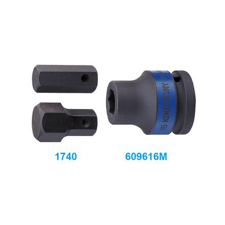 Цена на KING TONY (609616M) Держатель вставок (бит) ударный 3/4"&gt;16 мм, с винтовым фиксатором