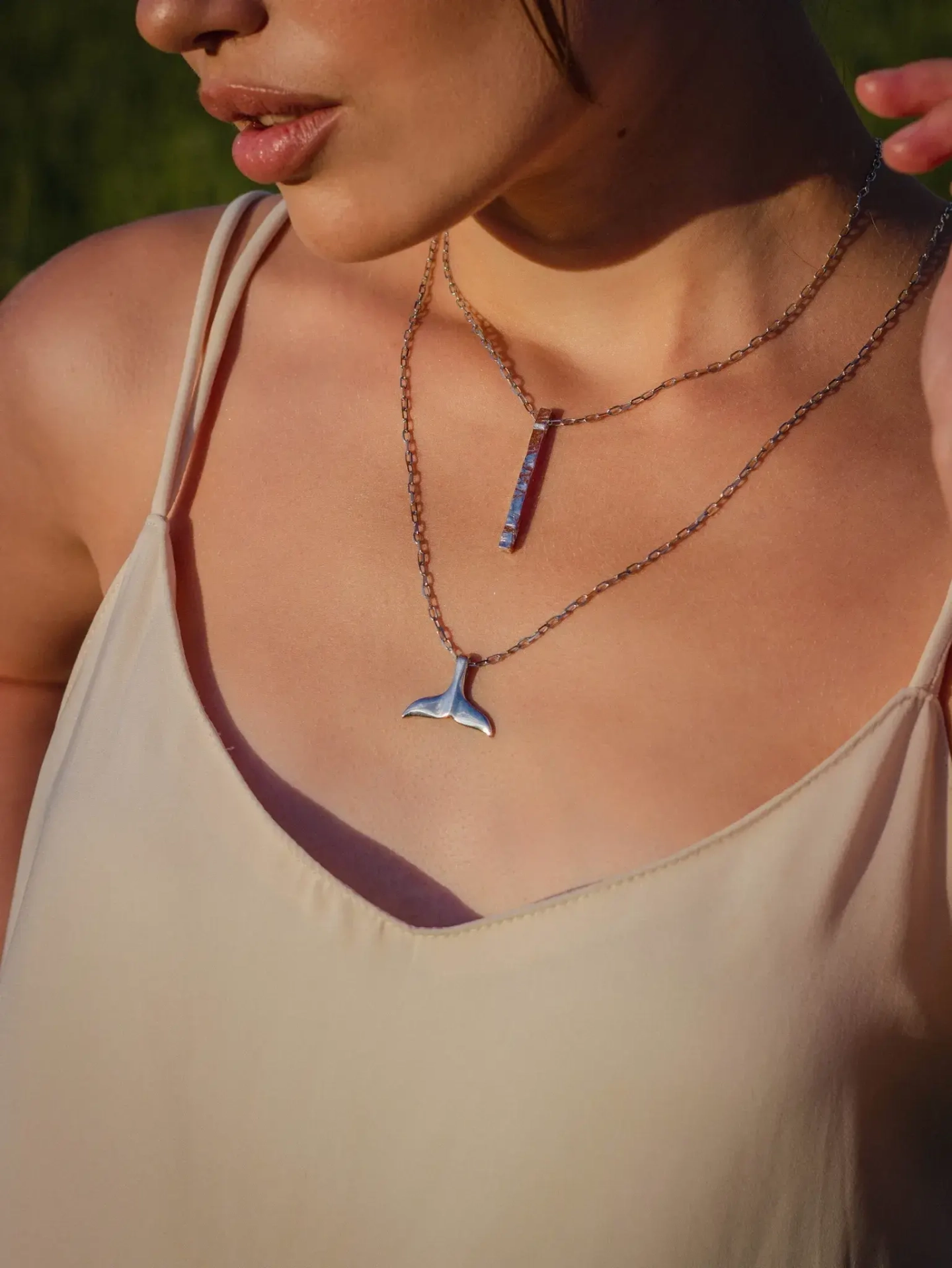 Колье с бруском Art