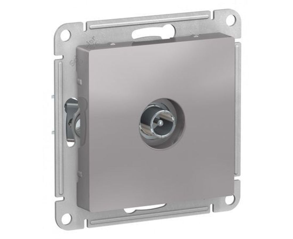 Розетка телевизионная оконечная TV AtlasDesign 1дБ механизм алюм. SchE ATN000391