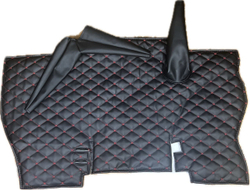 Коврик под рычаги КПП УАЗ 452, 3303 (красная нить Бабочка)