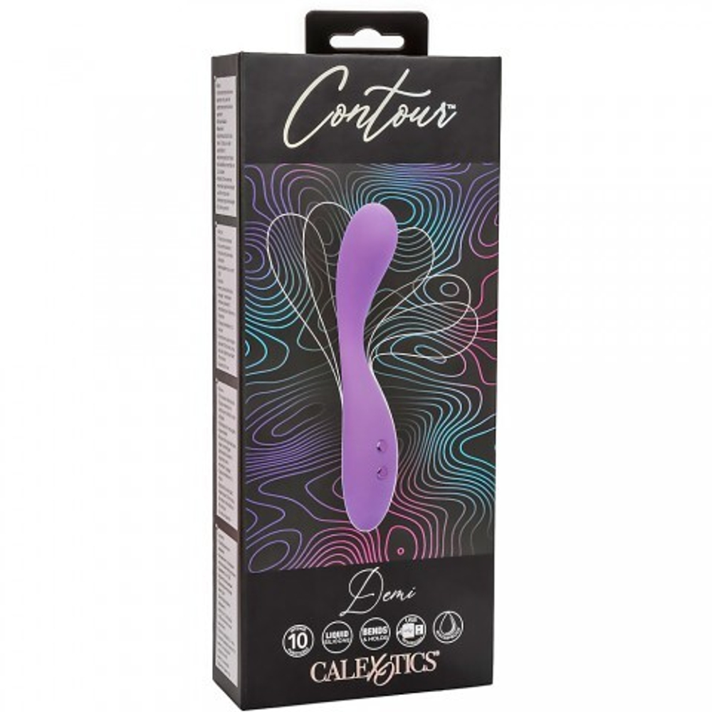Вибростимулятор клитора ультрагибкий CalExotics Contour Деми, 13.25 x 2.5 см