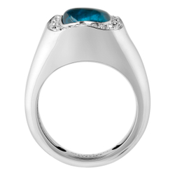 Кольцо с Турмалином и Бриллиантами, R0030-74/1