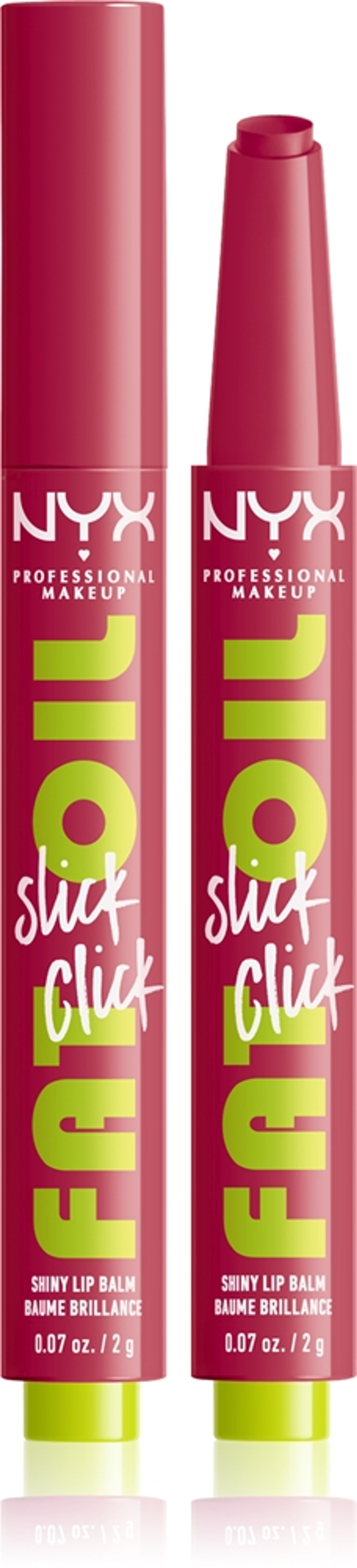 NYX Professional Makeup Fat Oil Slick Click - Тонирующий бальзам для губ оттенок 10 Double Tap, 2 g