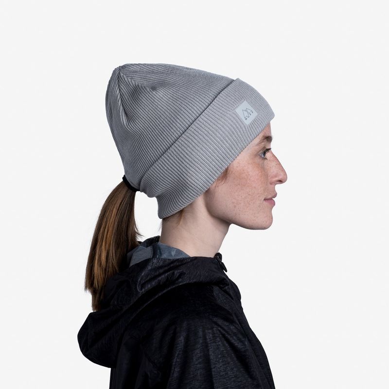 Шапка Buff Crossknit Hat Sold Lihgt Grey Фото 9