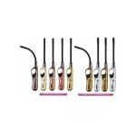 Зажигалка пьезо (газ) XHG 310 FT SILVER/GOLD/WOODY (С гибкой трубкой)