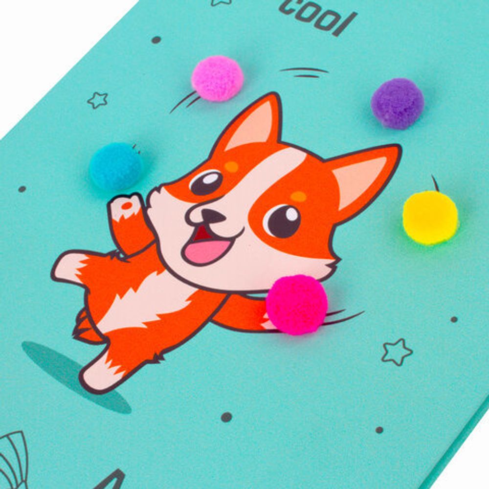 Дневник 1-4 класс 48 л., обложка кожзам (твердая), 3D-элемент, ЮНЛАНДИЯ, "КОРГИ-ЖОНГЛЕР", 105945