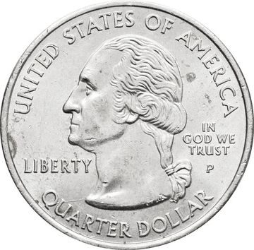 25 центов (1/4 доллара, квотер) 2006 США «Штат Северная Дакота» (P)