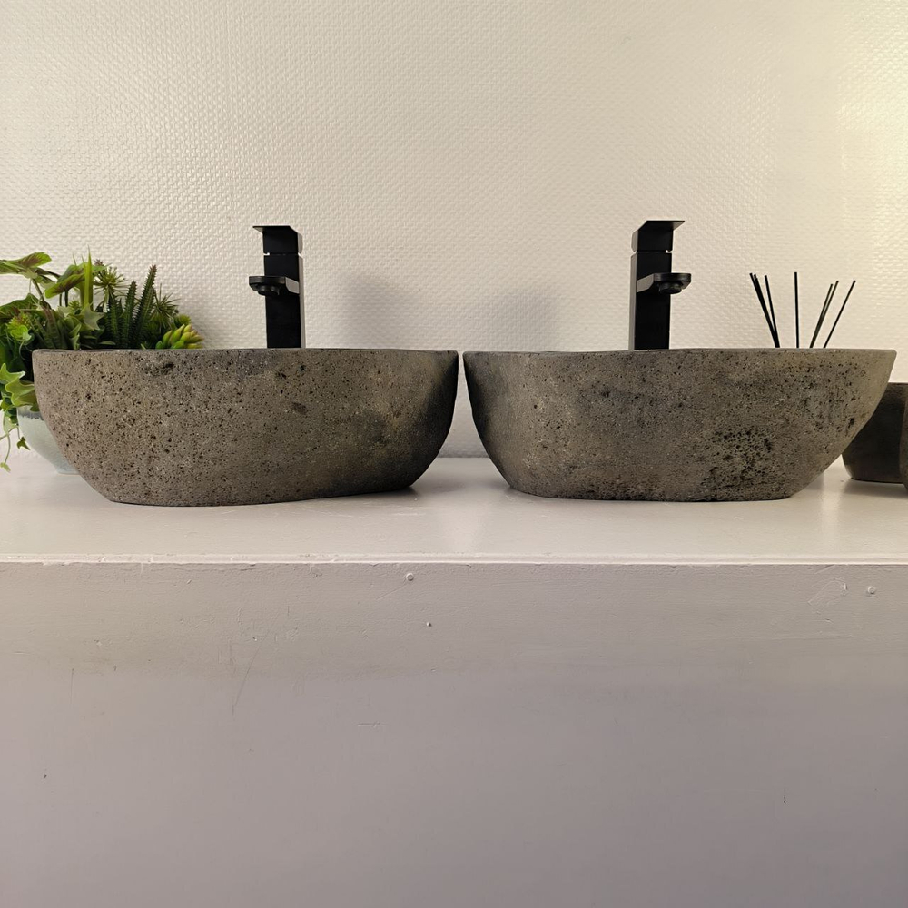 Раковина из речного камня ПАРА! RS-65486 42*30*15 0865