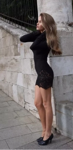 Платье CHARM, Черный