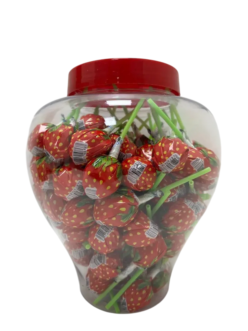 Карамель на палочке Клубничка, чупа чупс со вкусом клубники