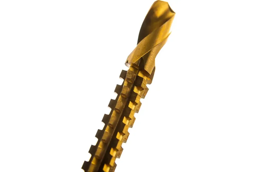 Сверло-фреза универсальное титановое покрытие 8 мм, 36408