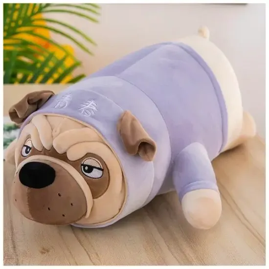 Мягкая игрушка-подушка собака "Мопс" 50 см