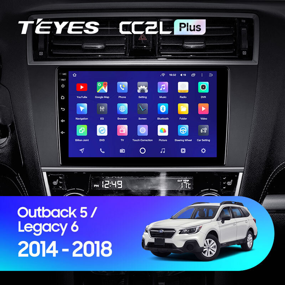 Teyes CC2L Plus 9" для Subaru Outback, Legacy 2014-2018