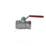 Кран шаровой латунь хром R250D Ду 100 Ру42 ВР рычаг красный Giacomini R250X011