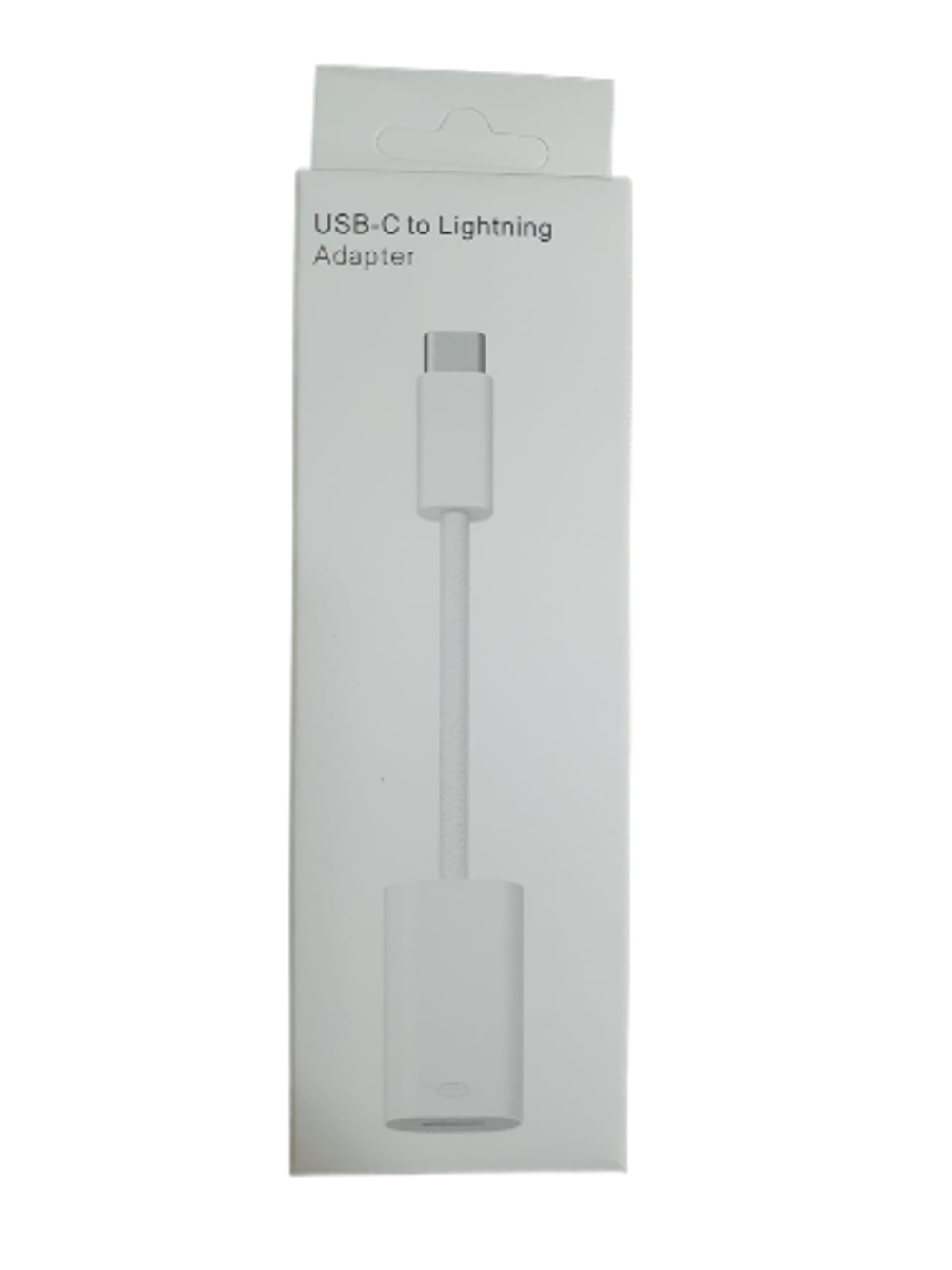 Переходник Lighting - Type-C (белый) 11см