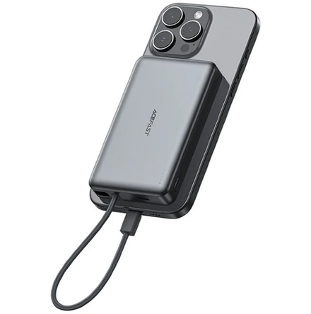 M18-10000 PD20W/22.5W magnetic fast charging power bank with built-in cable