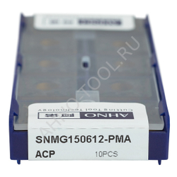 Пластина твердосплавная ISO SNMG150612-PMA ACP20E AHNO по стали, получистовая