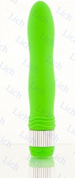 Зеленый водонепроницаемый вибратор 21,5 см.
