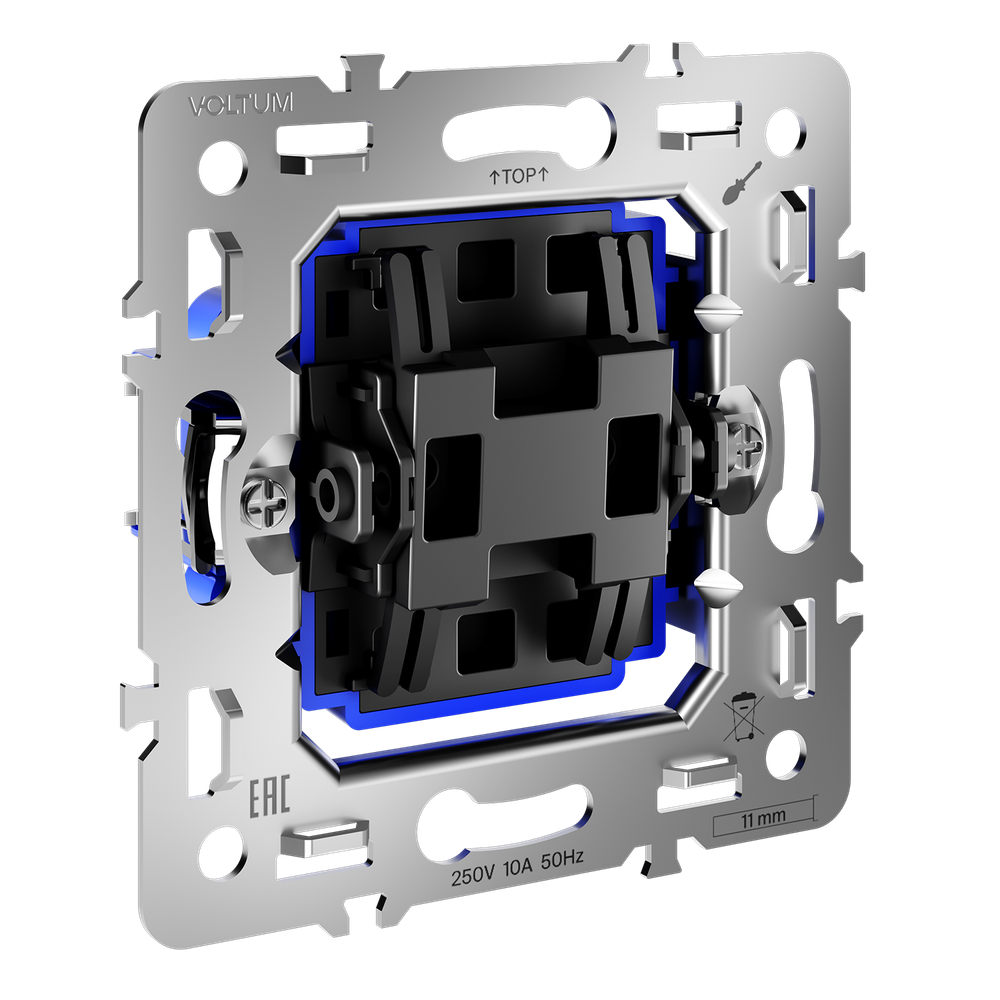 Механизм перекрестного переключателя одноклавишного 10А, S70