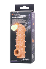Насадка Kokos с дополнительной стимуляцией телесная 12 см