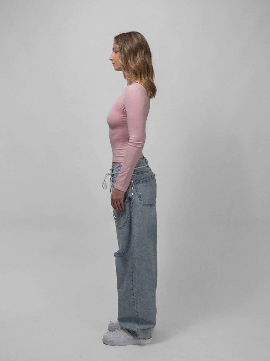 Лонгслив женский Skin Line (Pink)