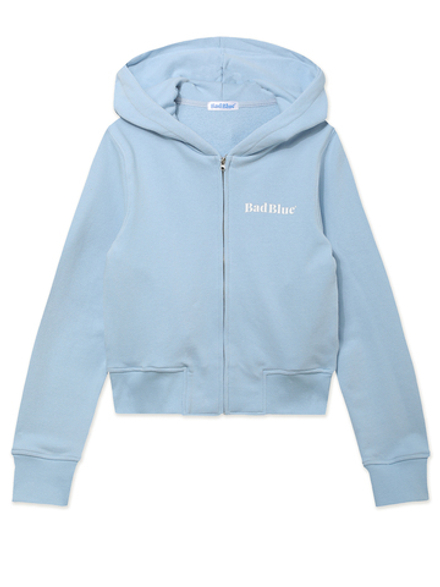 Женская Толстовка Bear Ear Zipup Crop Babyblue