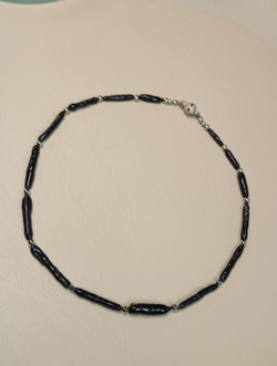 Чокер из черного жемчуга "Чернильный штрих"