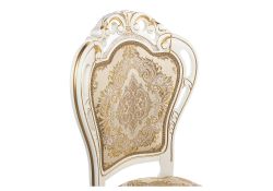 Деревянный стул Bronte молочный с патиной