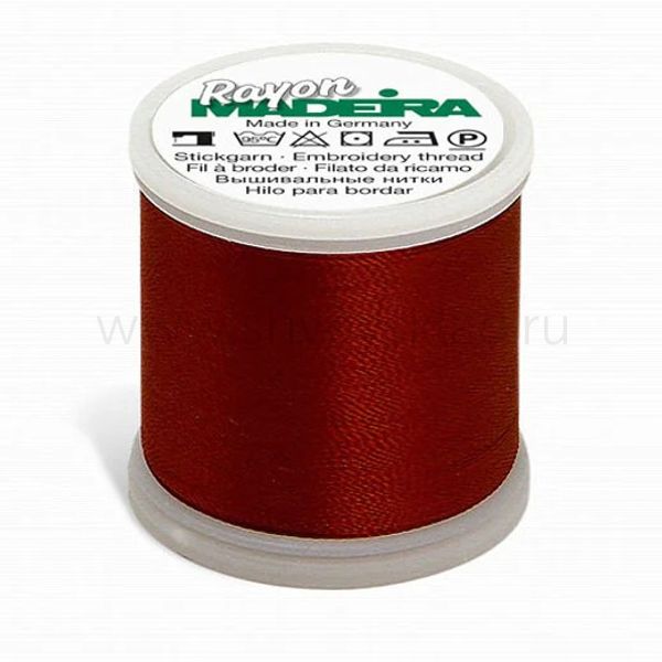 Нитки вышивальные вискоза Madeira Rayon №40, 200 м, цв. 1174, 9840, 5 катушек