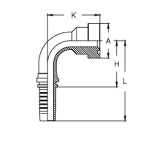 Фитинг DN 25 SFS CAT 1 47.6 (90)