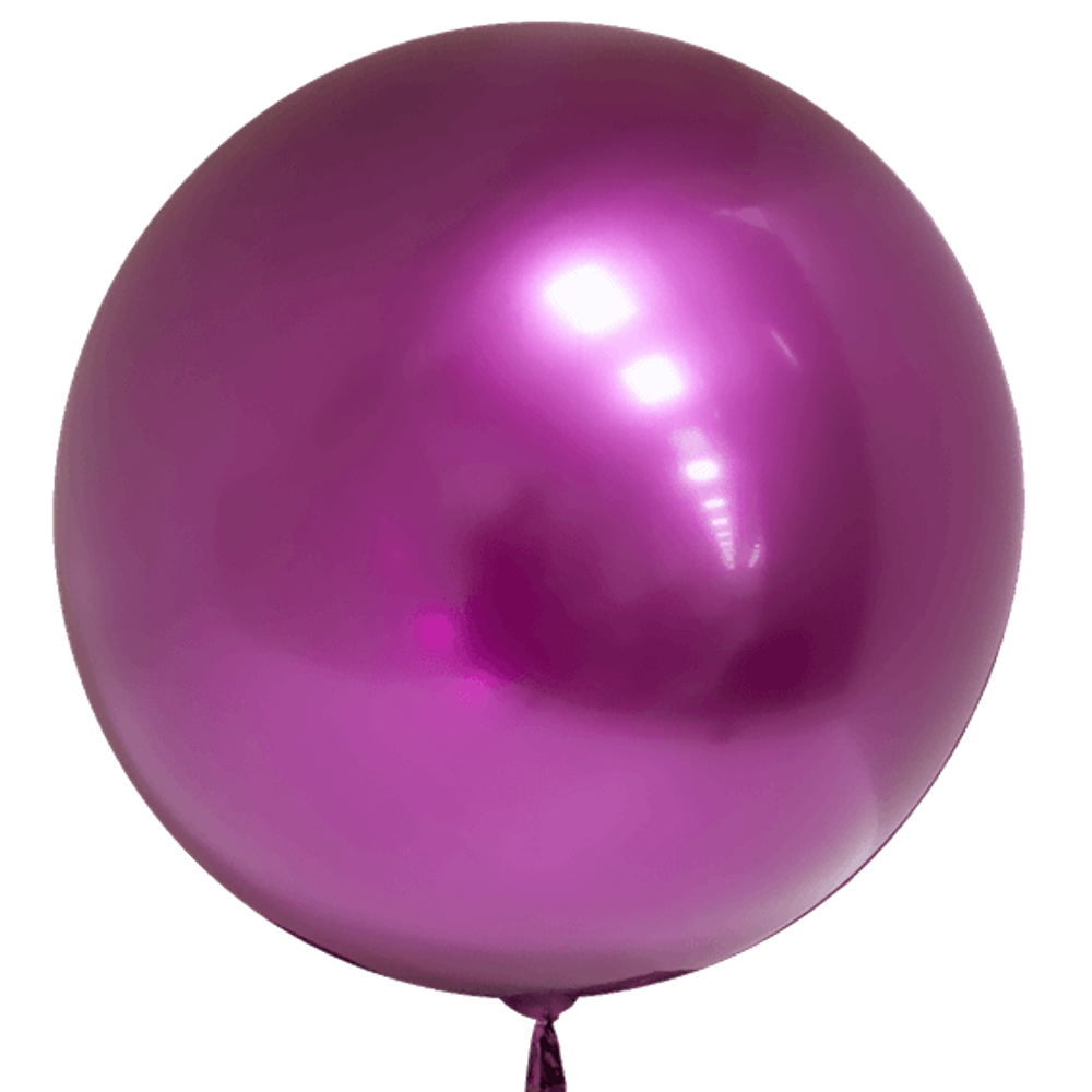 К Сфера 3D Deco Bubble Фуксия Хром 18&#39;&#39;/46 см