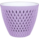 Кашпо для цветов пластиковое 3л d-17,1см «Версаль» Лавандовый сорбет