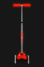 Самокат Maxi Micro Deluxe Glow Plus (светящийся) LED красное сияние