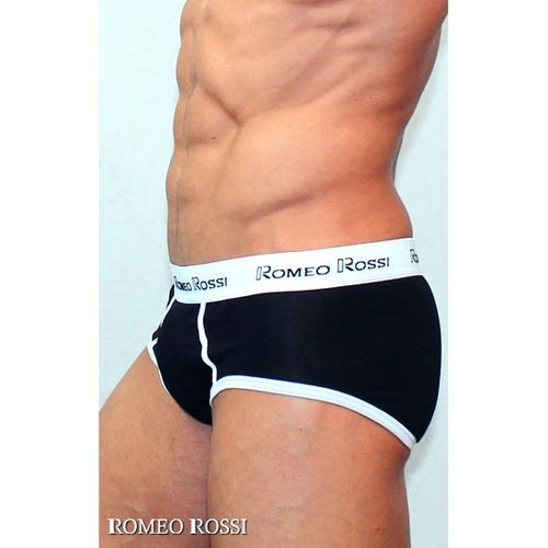 Мужские трусы брифы черные Romeo Rossi RR366-2 Brief