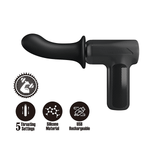 Вибромассажёр с поступательными движениями Pretty Love DJ Doctor Thrusting Super Powerful Gun Massage Black BW-055029