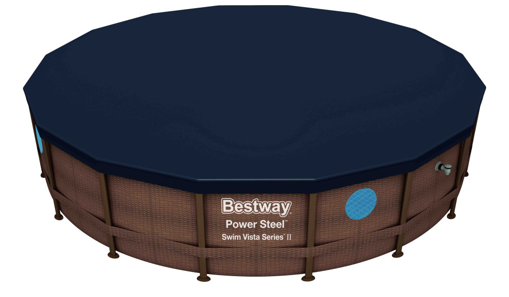 Тент для каркасного бассейна Power Steel Pools, Hydrium Pools 488 см (d 490 см) (Bestway 58249 BW)