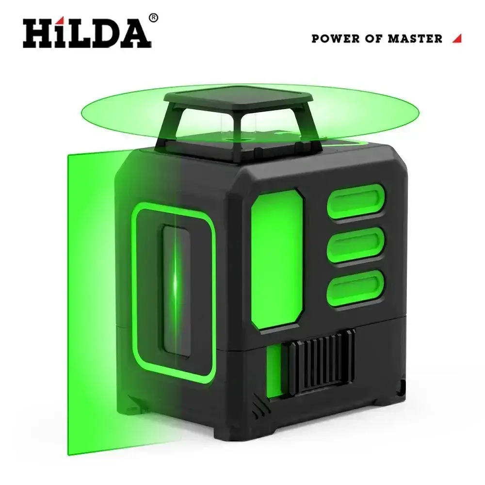 Лазерный уровень,нивелир Зеленыйлуч, HilDA 5 линии