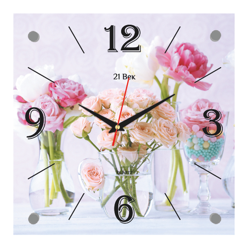 Часы настенные 3535-004 "Розы"