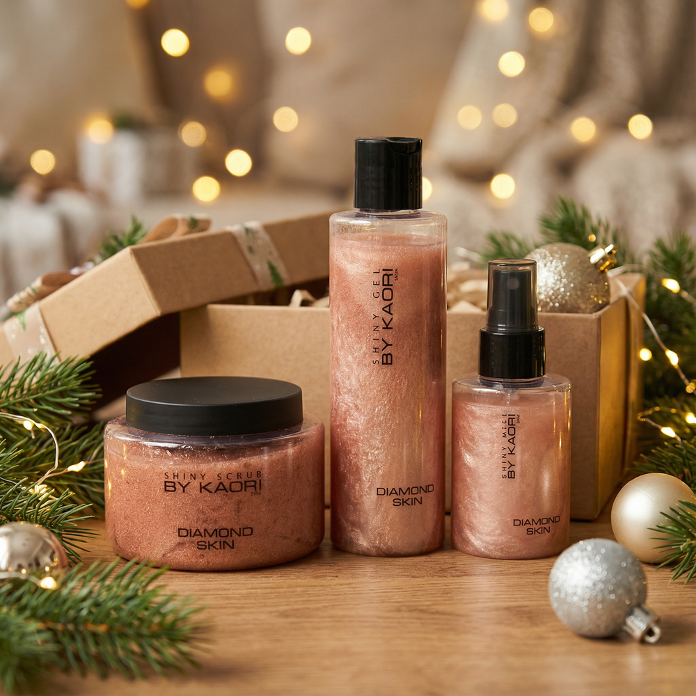 Набор подарочный Diamond Skin Гель для душа, мист, скраб для тела