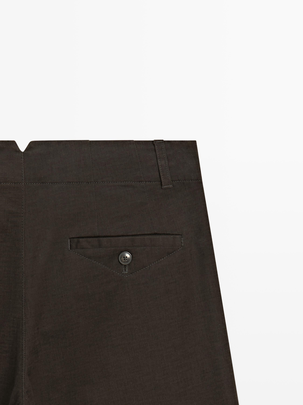 Massimo Dutti Атласные брюки с вытачками, цвет верблюжьей шерсти