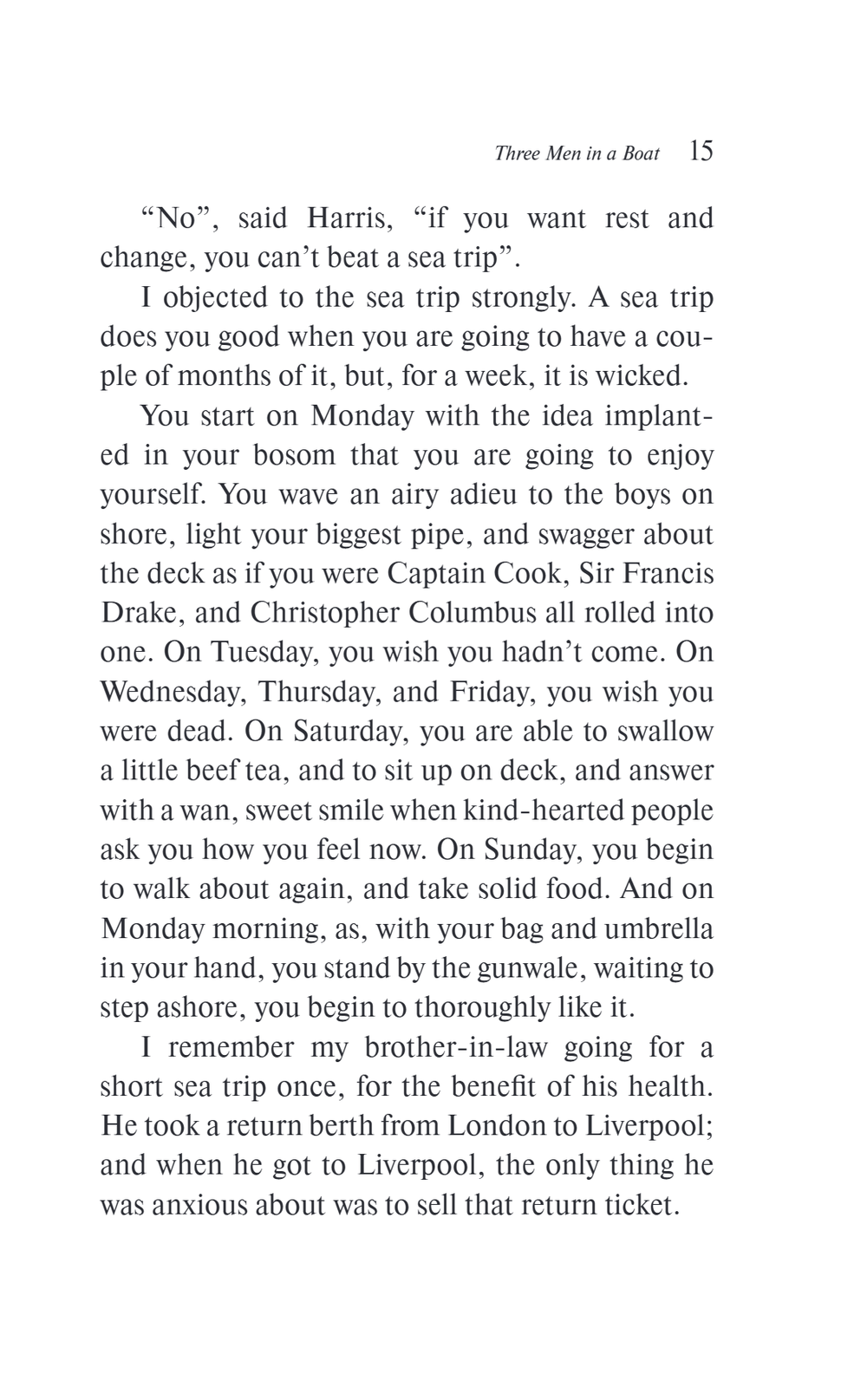 Three Men in a Boat (To Say Nothing of the Dog)