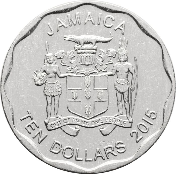 10 долларов 2015 Ямайка