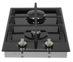 Поверхность варочная  Electronicsdeluxe TG2 400215F-007 (черная. ручки нерж. газ/к., 29*51) Россия
