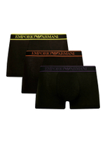 Трусики-боксеры 3шт. Emporio Armani - черный(111357 3F717)