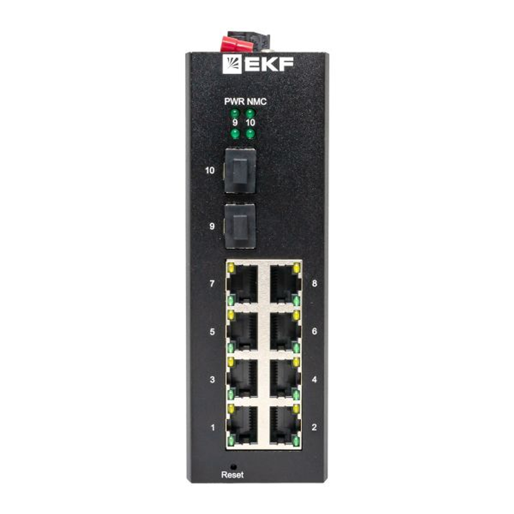Коммутатор промышленный управляемый EKF TSX-ML2-2GX/SFP-8GT