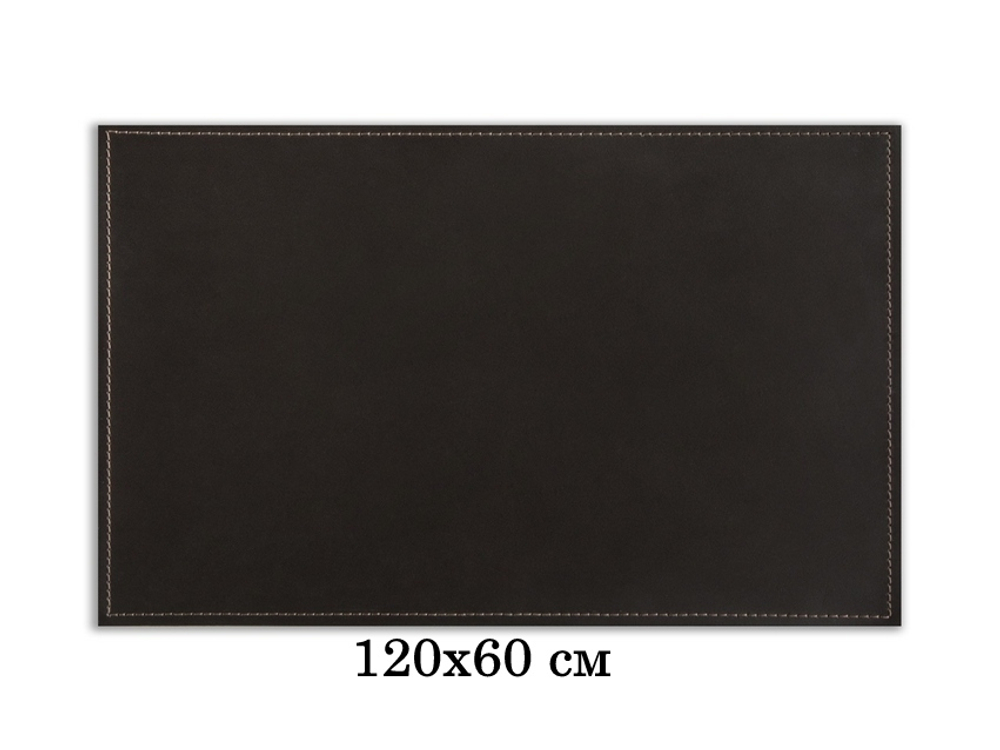 Бювар прямоугольный серия "Классика" 120x60 см кожа Cuoietto цвет темно-коричневый шоколад.
