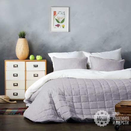 Покрывало СОФТ велюровое (арт. BL02-021-22) - серебристый