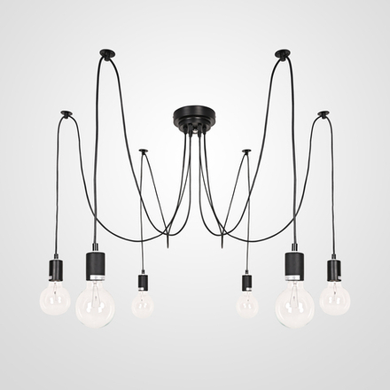 Люстра Spider Black L6 Imperiumloft By Imperiumloft