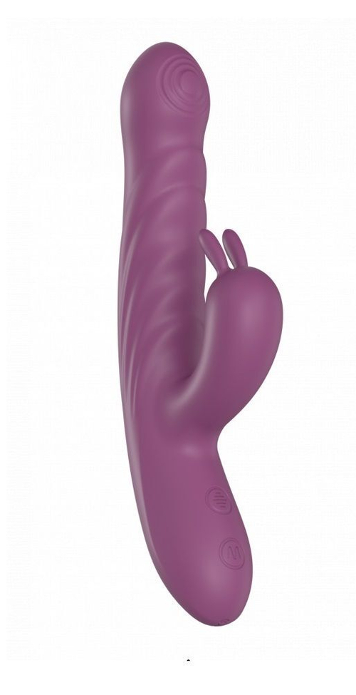 Вибратор-кролик Secwell SW3027P с фрикциями, 22 см