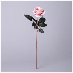 ЦВЕТОК ИСКУССТВЕННЫЙ РОЗА ДЛИНА=51СМ , ЦВЕТ КРЕМОВЫЙ МАЛ.УП.=60ШТ